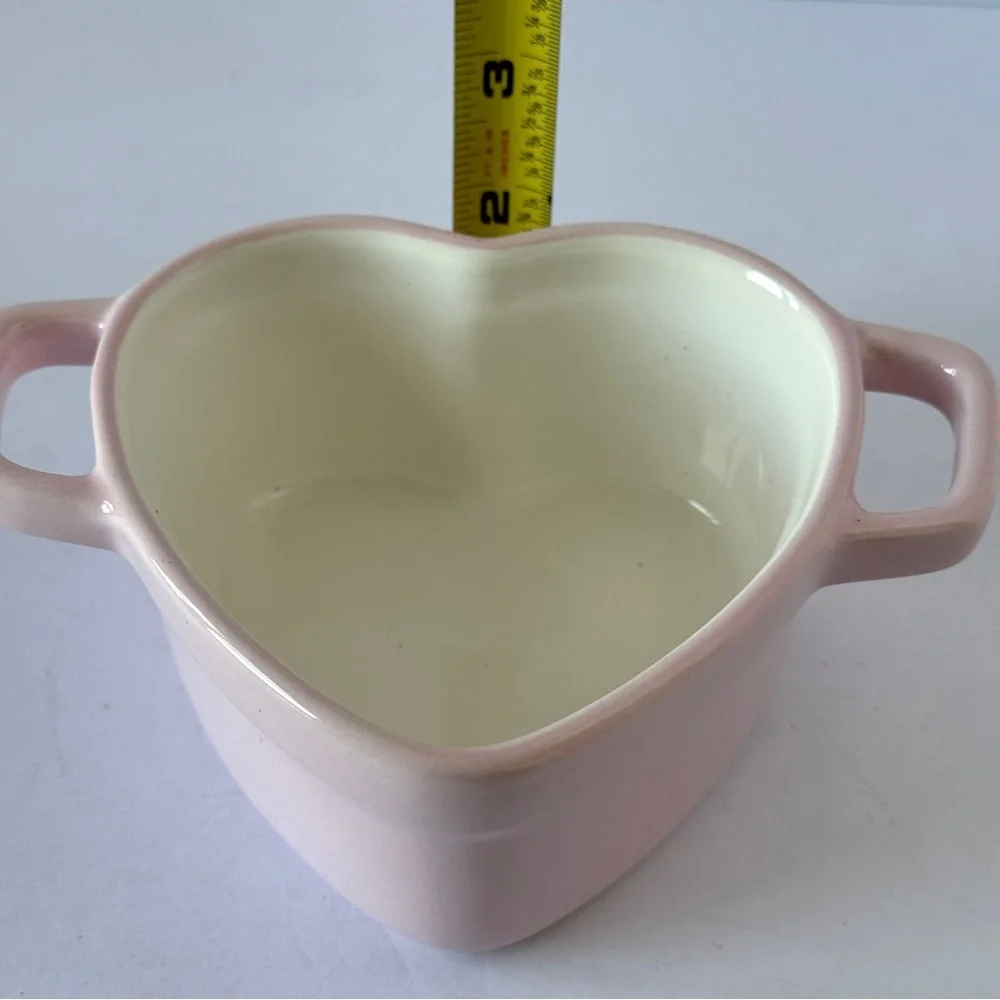 Martha Stewart Heart Cocottes Stoneware - Blush Pink